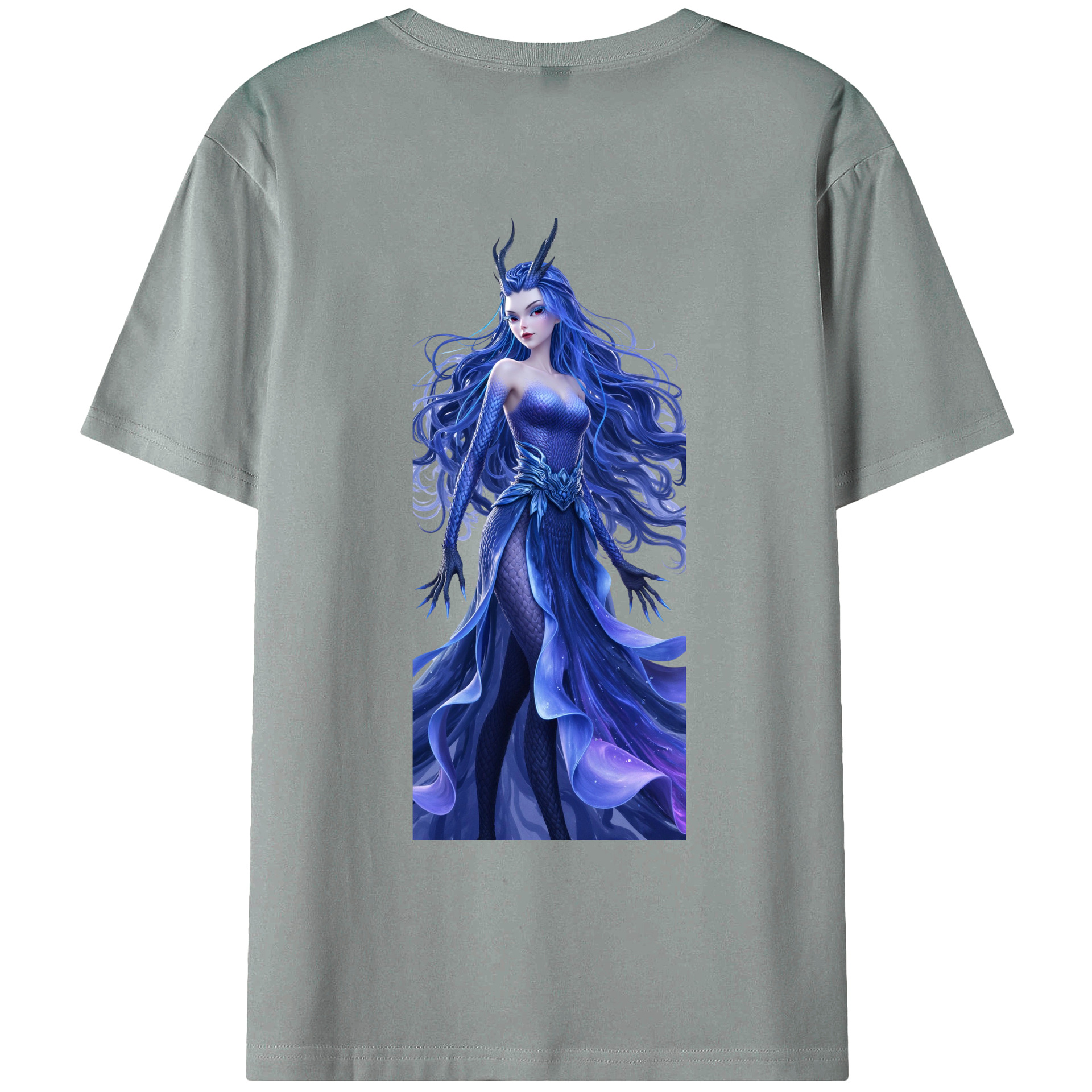 （画像用） Ne Zha 2 ナタ 魔童の大暴れ 綿100％ メンズ半袖Tシャツ（バックプリント） 通気性